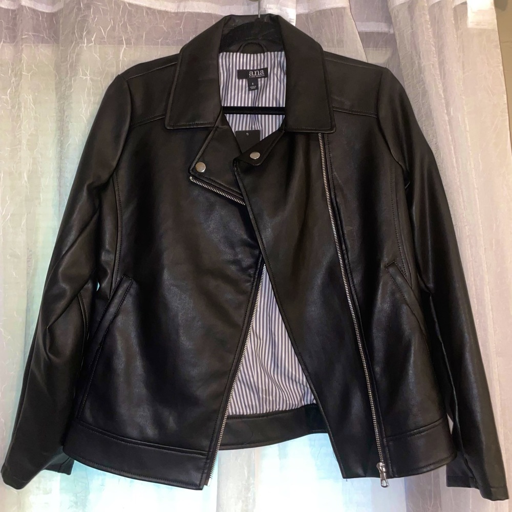 Women’s Black Faux Leather Jacket